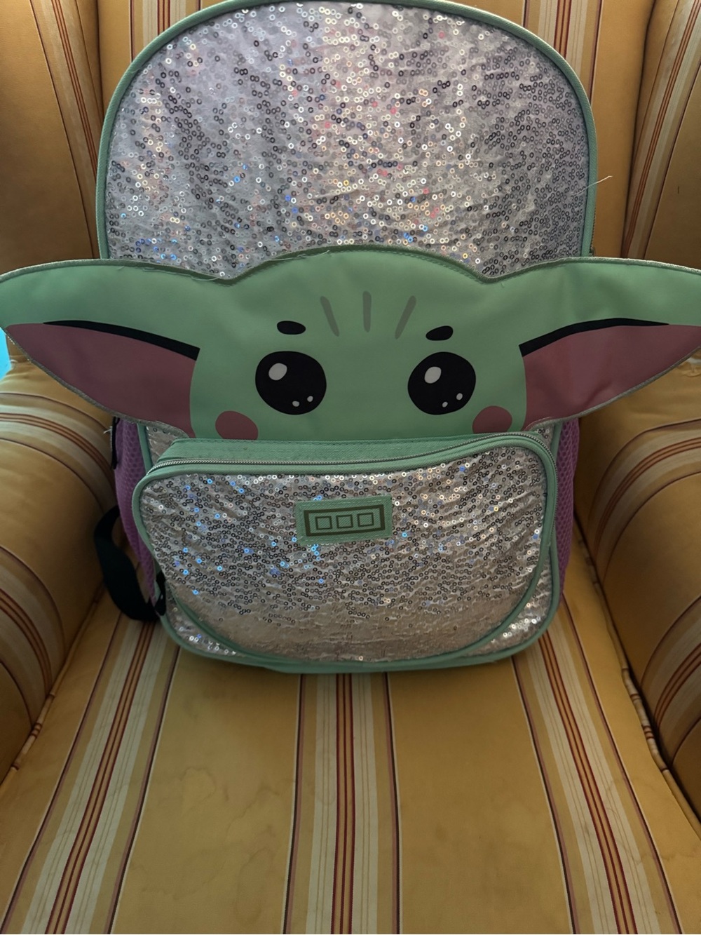 Kids' Sequin Yoda Backpack